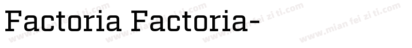 Factoria Factoria字体转换